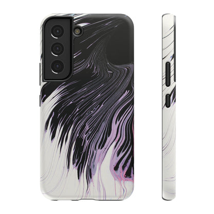 Waves of Ink Abstract Brush Phone Case – MagSafe Compatible for iPhone & Samsung Galaxy