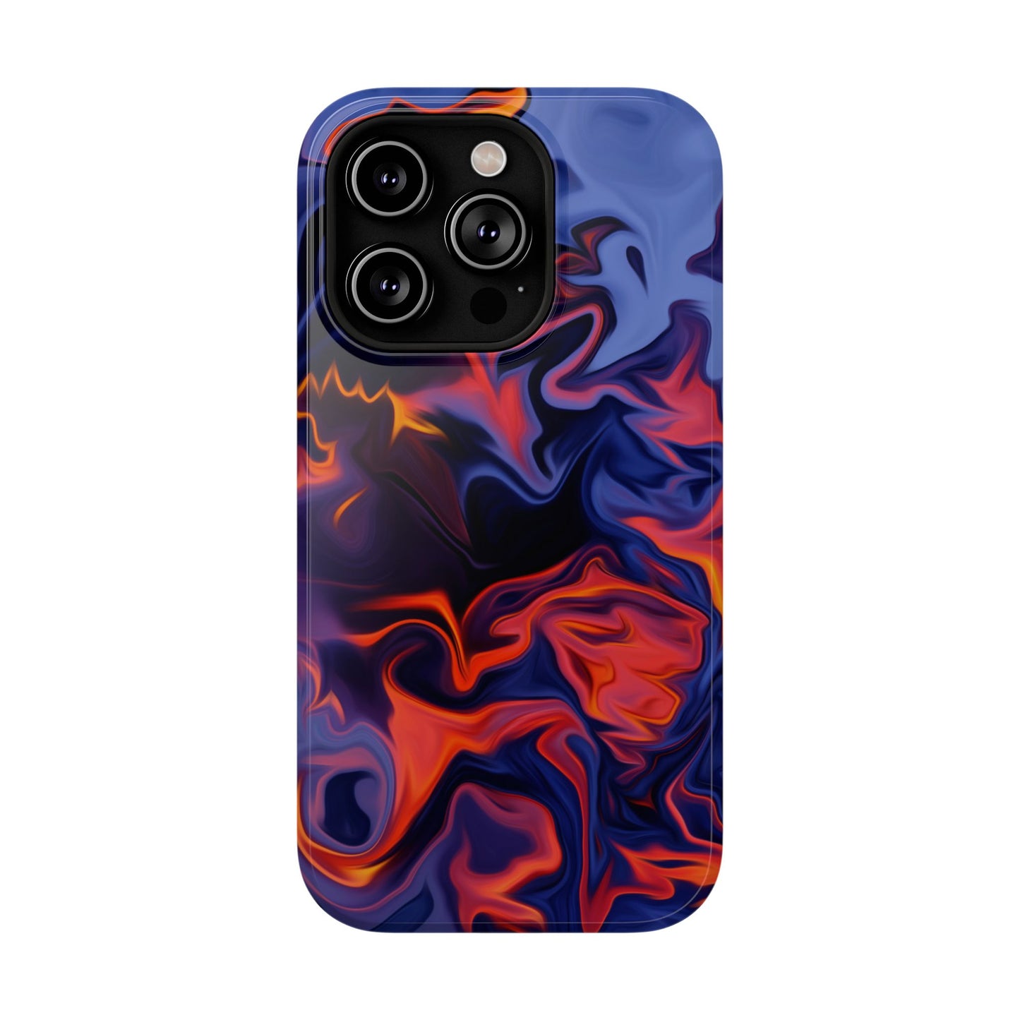 Fiery Swirl Abstract Phone Case – MagSafe Compatible for iPhone & Samsung Galaxy