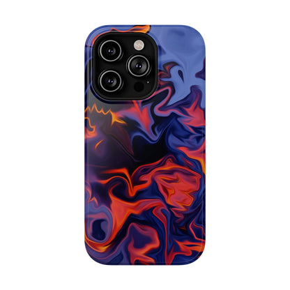 Fiery Swirl Abstract Phone Case – MagSafe Compatible for iPhone & Samsung Galaxy
