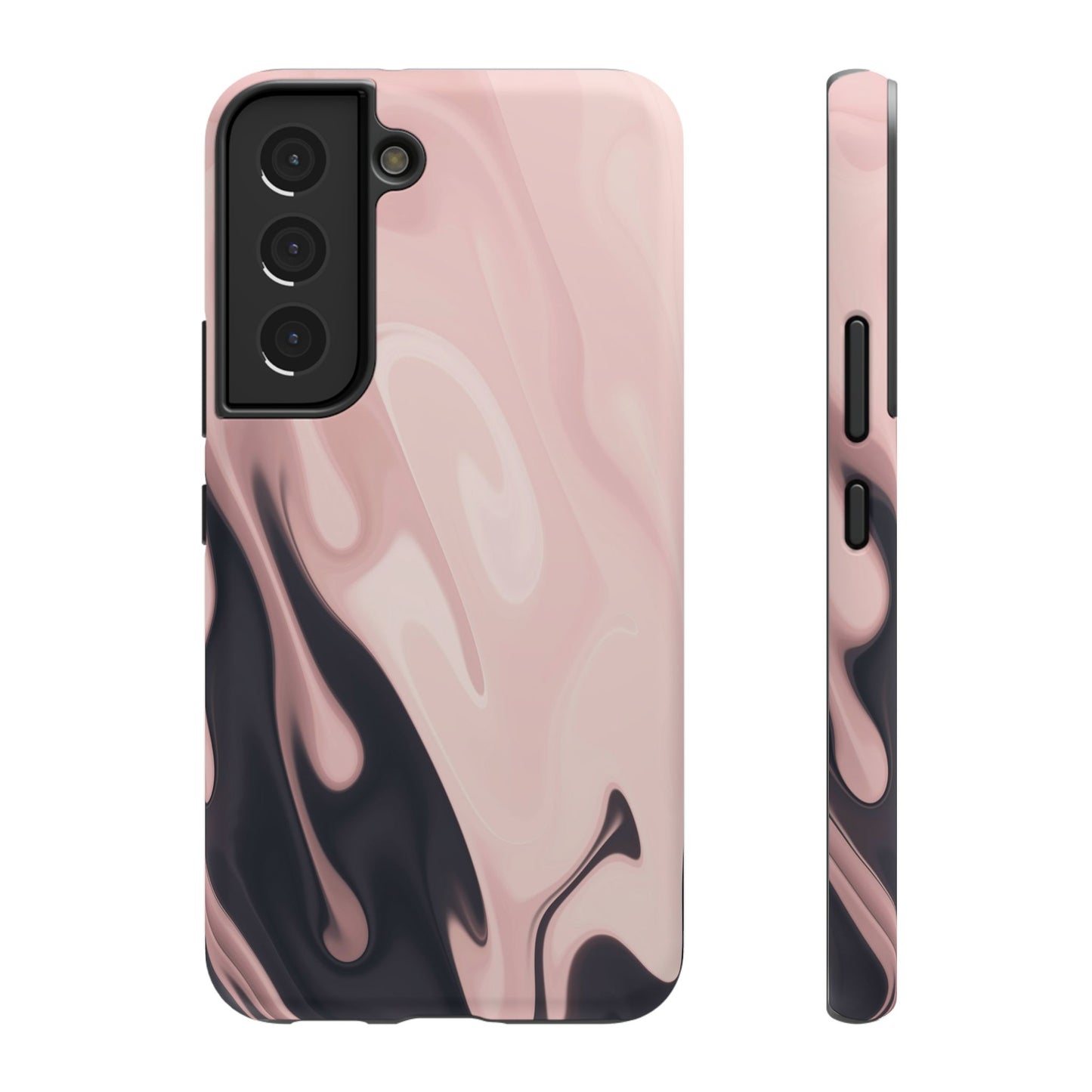 Blush Noir Ink Flow Phone Case – MagSafe Compatible for iPhone & Samsung Galaxy