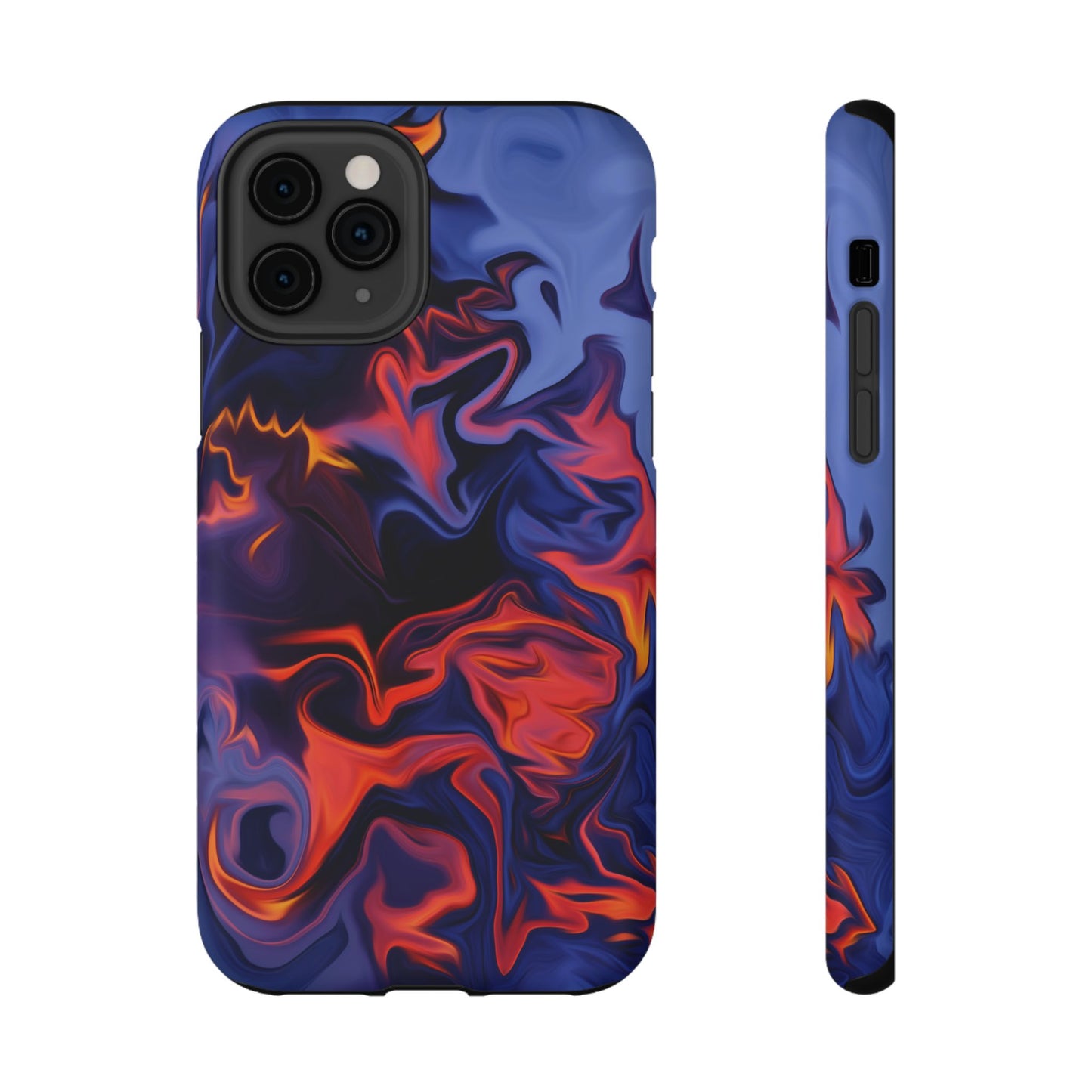 Fiery Swirl Abstract Phone Case – MagSafe Compatible for iPhone & Samsung Galaxy