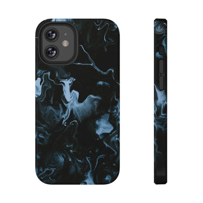 Midnight Frost Swirl Phone Case – MagSafe Compatible for iPhone & Samsung Galaxy