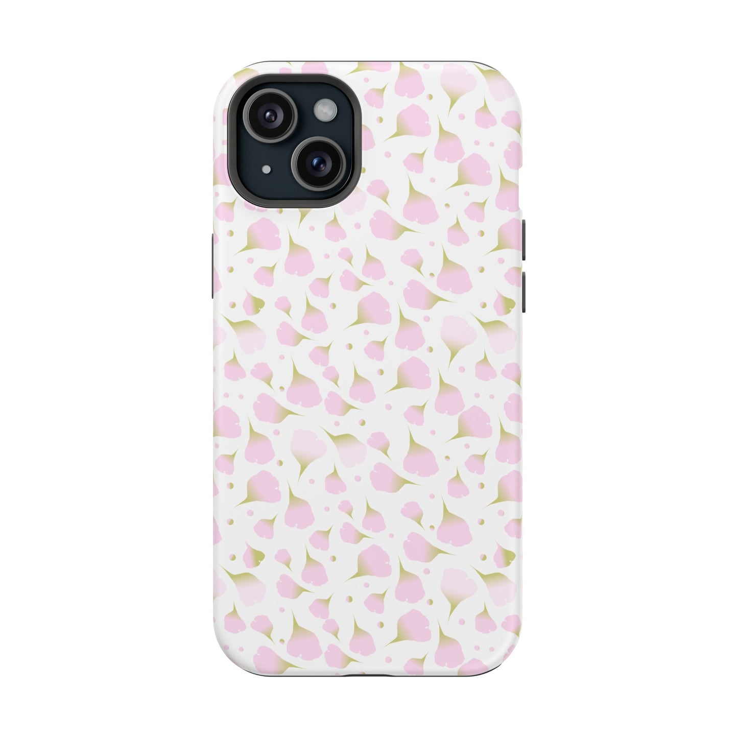 Soft Pink Petal Pattern Phone Case – MagSafe Compatible for iPhone & Samsung Galaxy