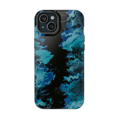 Deep Ocean Swirl Phone Case – MagSafe Compatible for iPhone & Samsung Galaxy