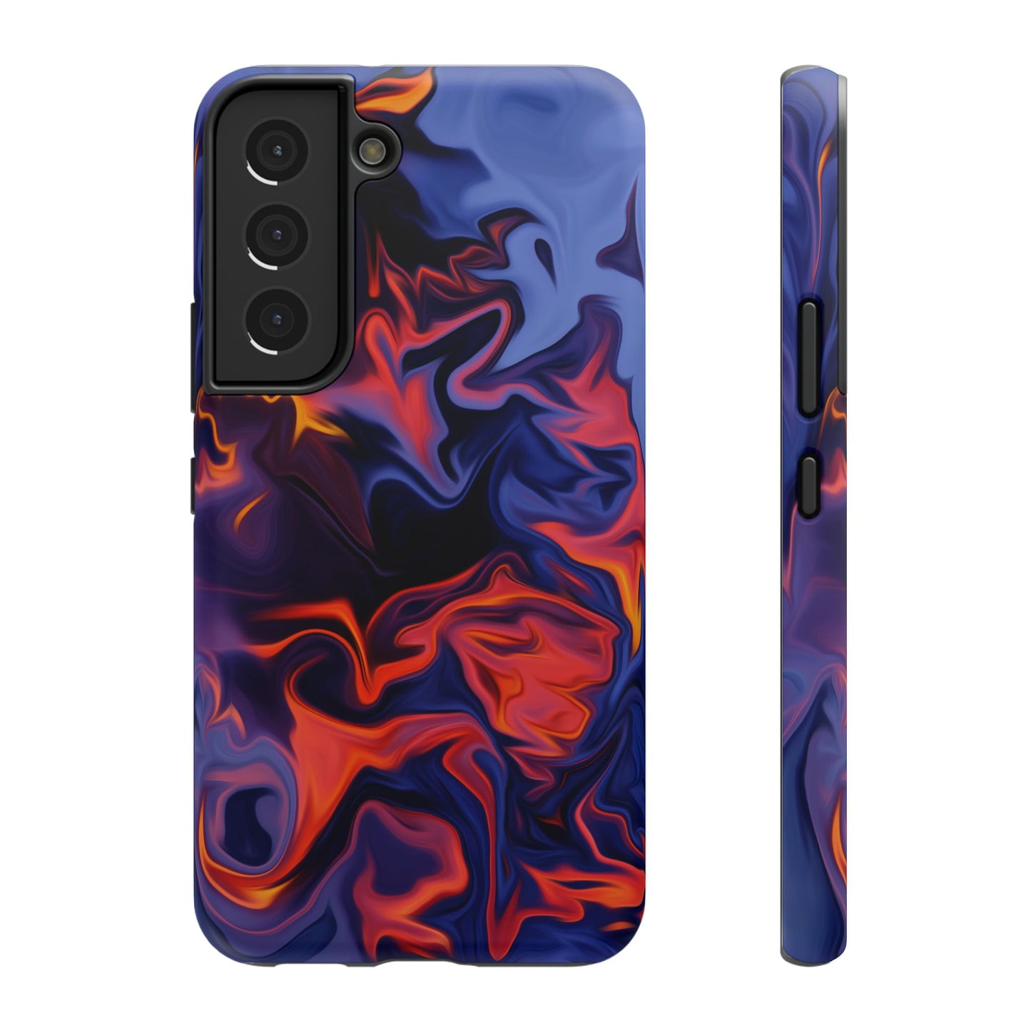 Fiery Swirl Abstract Phone Case – MagSafe Compatible for iPhone & Samsung Galaxy