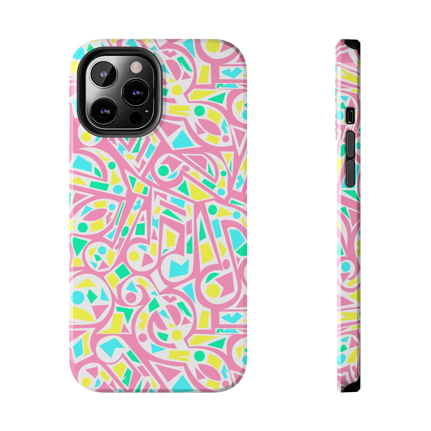 Retro 80's Style Music Graphic Phone Case - iPhone 11-15 All Sizes