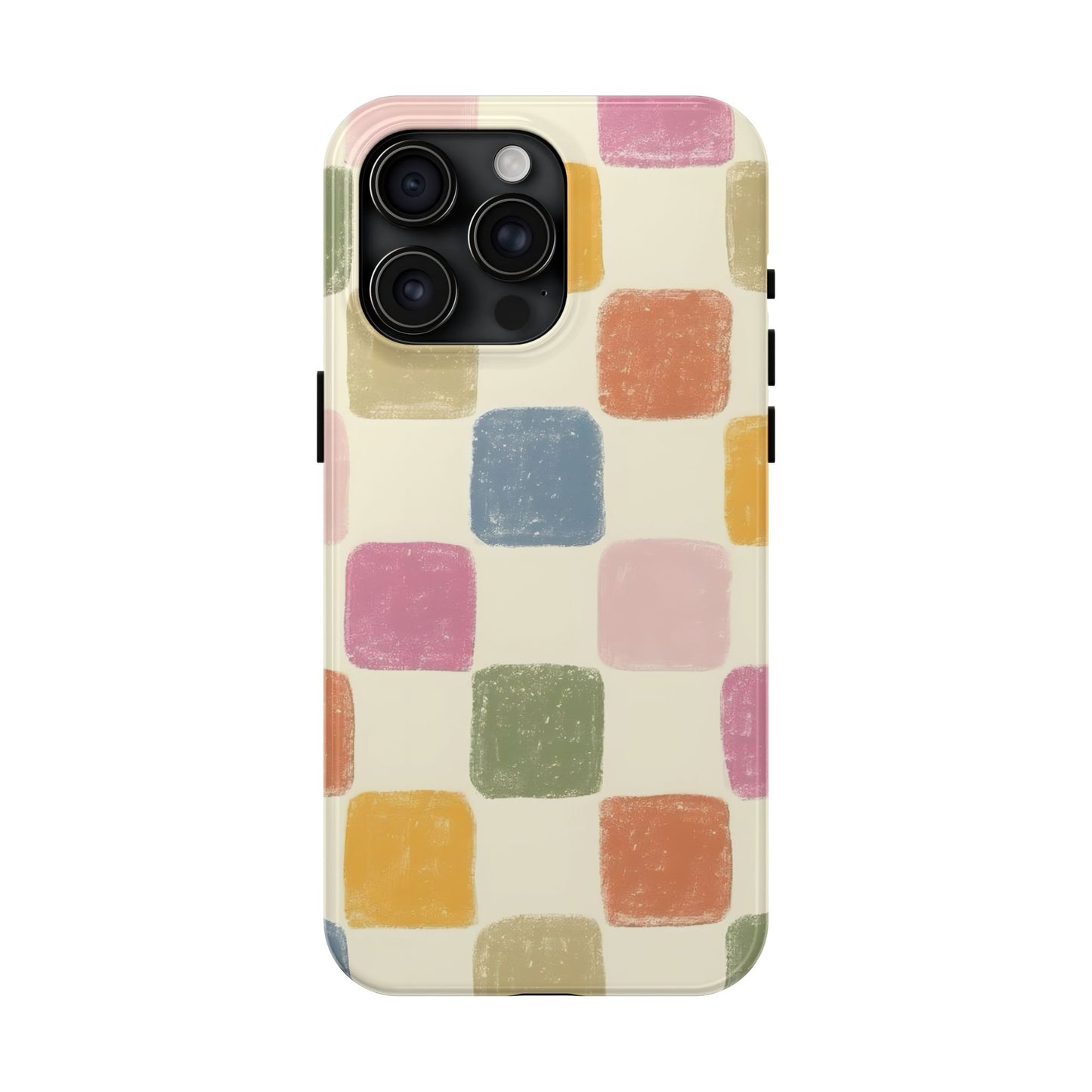 Pastel Checkered Tough Phone Case - iPhone 15-11 All Sizes