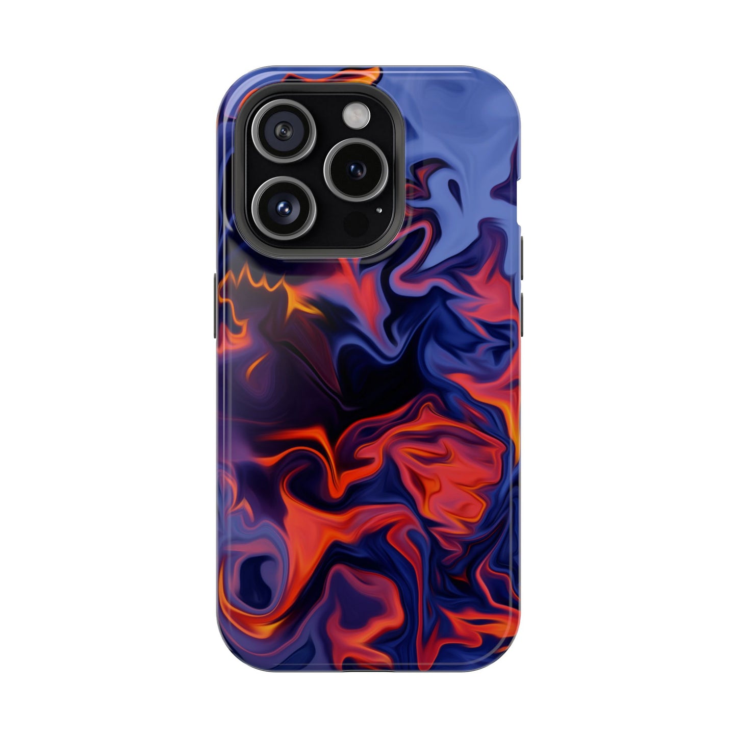 Fiery Swirl Abstract Phone Case – MagSafe Compatible for iPhone & Samsung Galaxy
