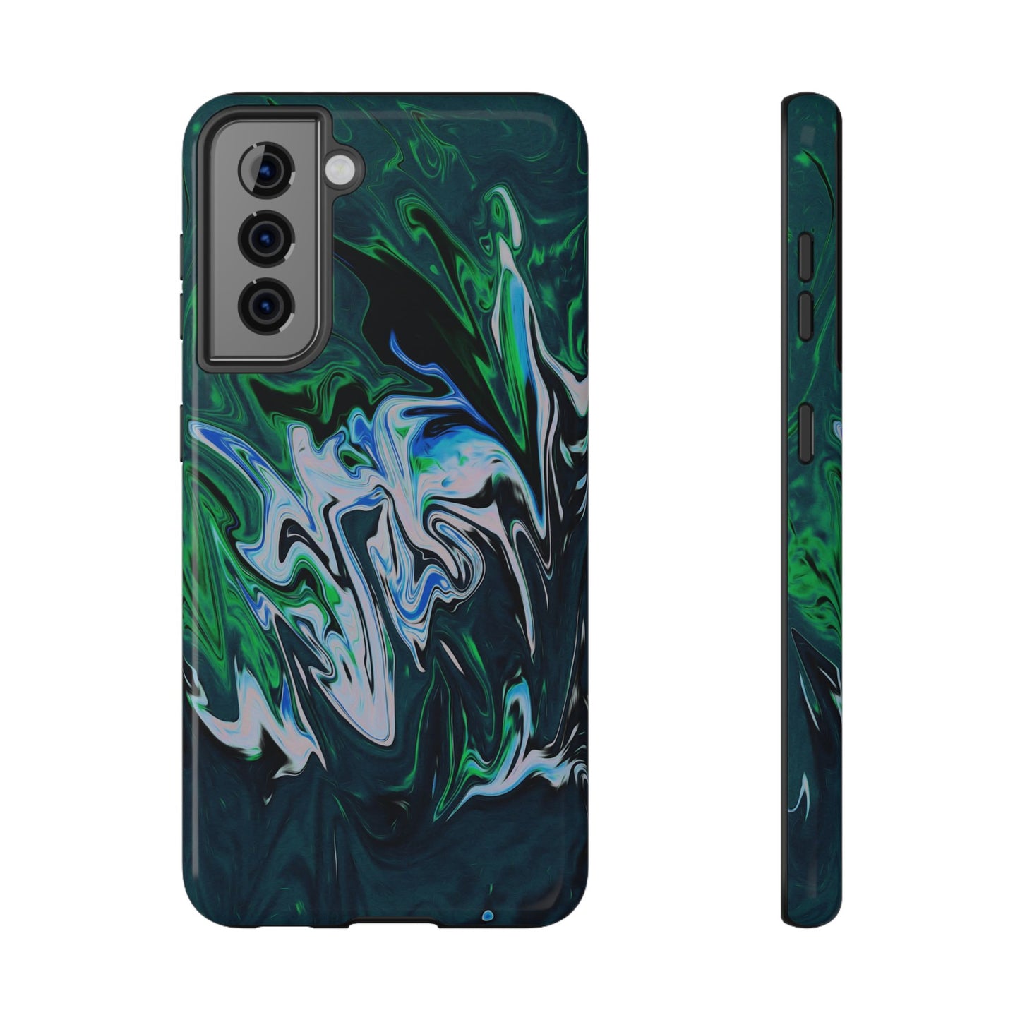 Prismatic Holographic Swirl Phone Case – MagSafe Compatible for iPhone & Samsung Galaxy