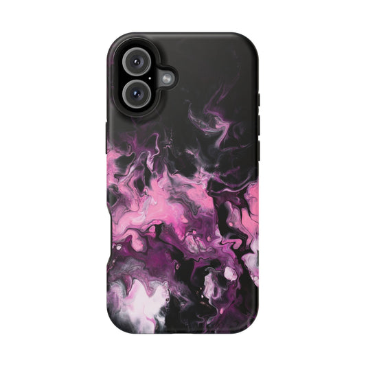 Electric Rose Marble Phone Case – MagSafe Compatible for iPhone & Samsung Galaxy