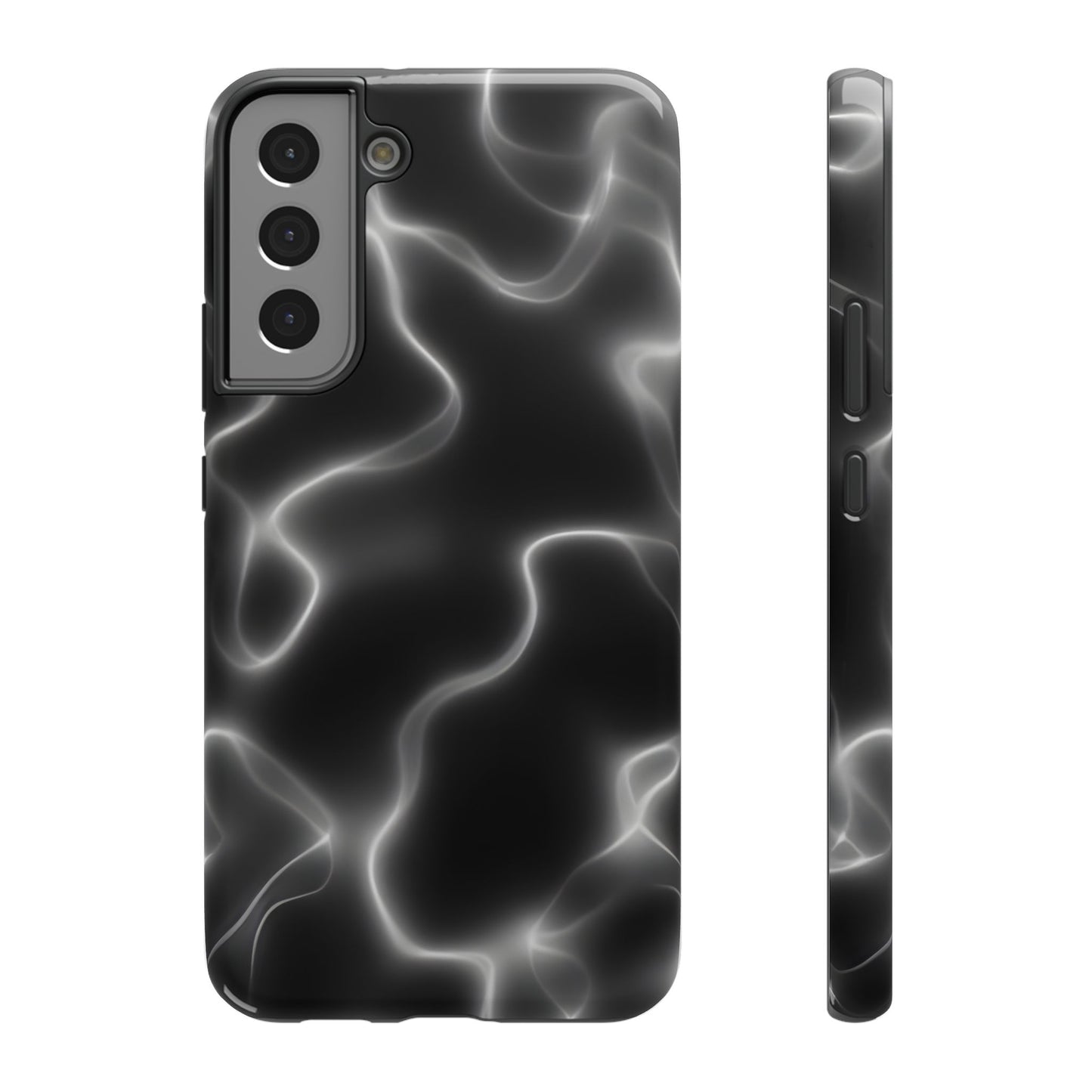 Electric Black Glow Phone Case – MagSafe Compatible for iPhone & Samsung Galaxy