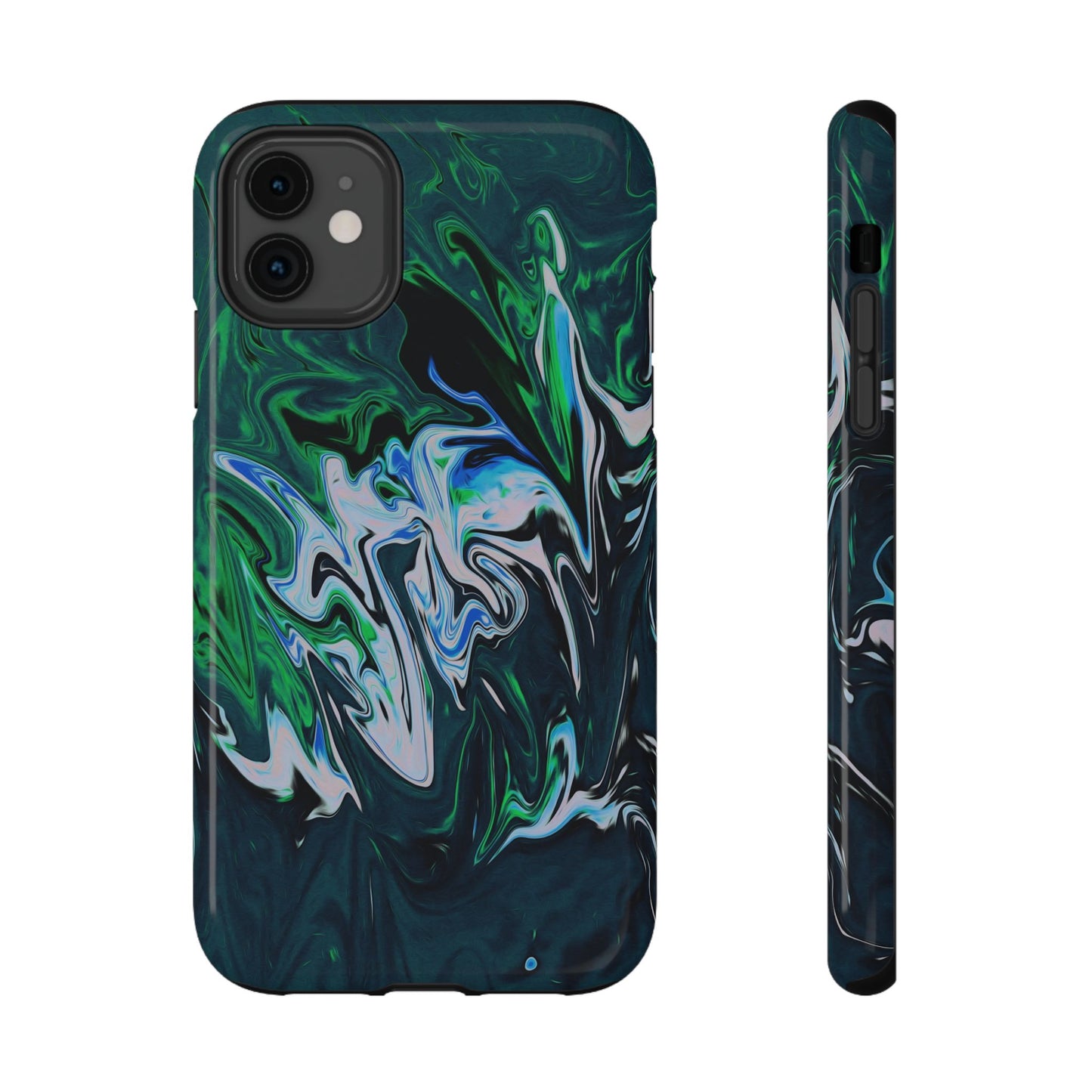Prismatic Holographic Swirl Phone Case – MagSafe Compatible for iPhone & Samsung Galaxy