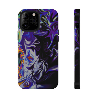 Dark Cosmic Swirl Phone Case – MagSafe Compatible for iPhone & Samsung Galaxy
