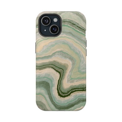 Earthy Agate Stone Phone Case – MagSafe Compatible for iPhone & Samsung Galaxy
