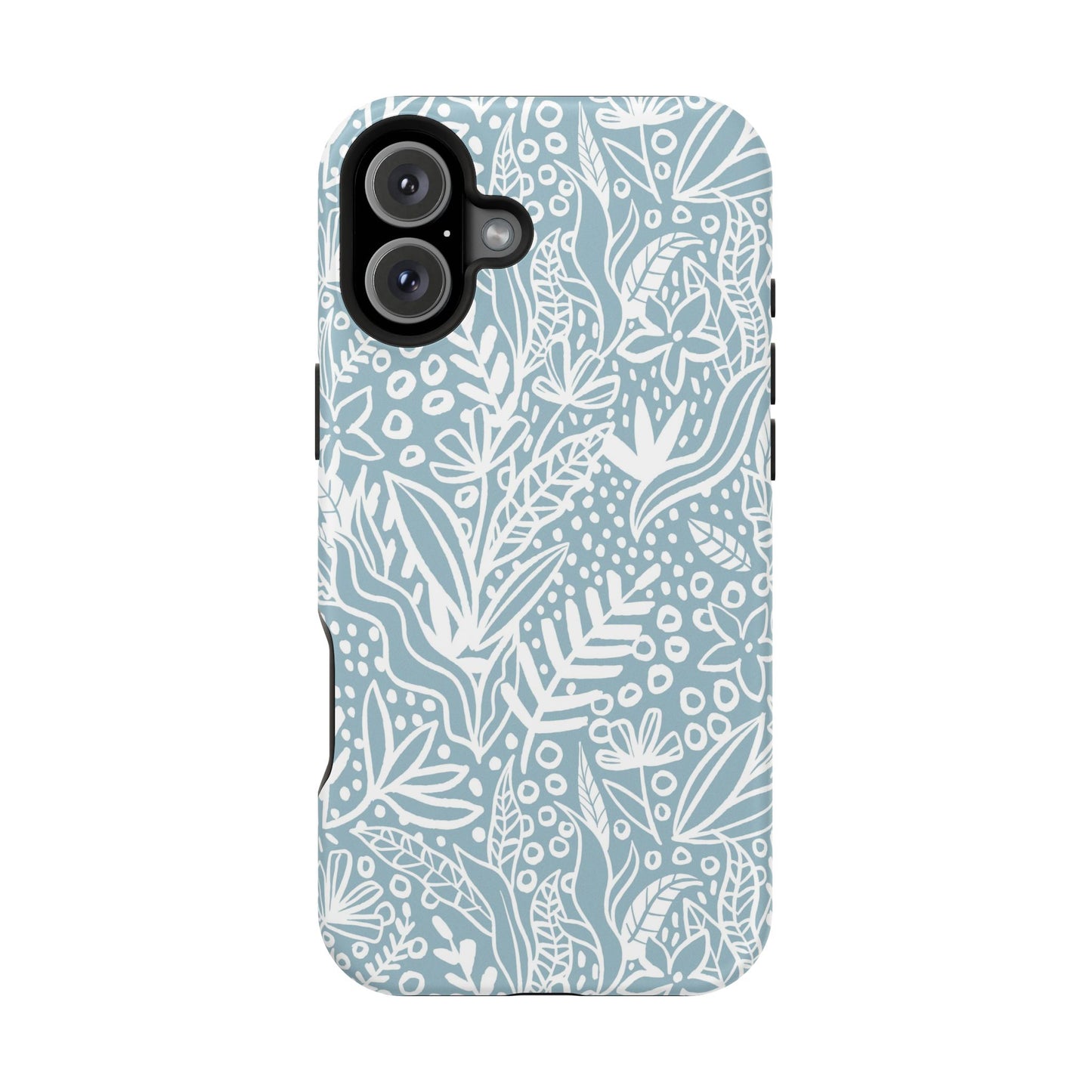 Boho Botanical Doodle Phone Case – MagSafe Compatible for iPhone & Samsung Galaxy