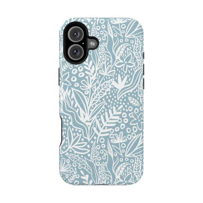 Boho Botanical Doodle Phone Case – MagSafe Compatible for iPhone & Samsung Galaxy