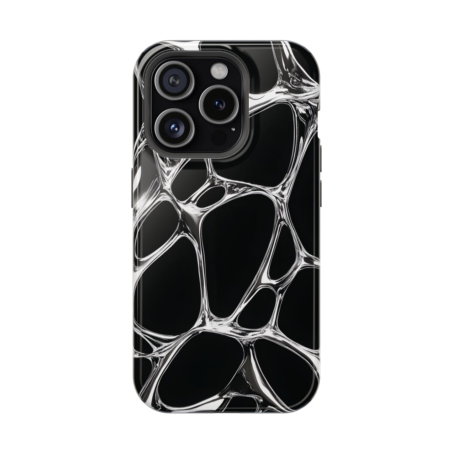 Liquid Metal Abstract Phone Case – MagSafe Compatible for iPhone & Samsung Galaxy