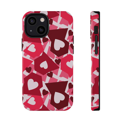 Pink Social Love Icons Phone Case – MagSafe Compatible for iPhone & Samsung Galaxy