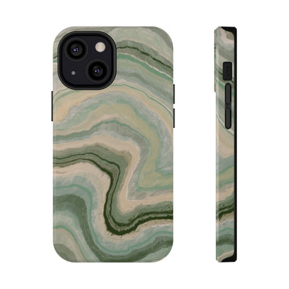Earthy Agate Stone Phone Case – MagSafe Compatible for iPhone & Samsung Galaxy