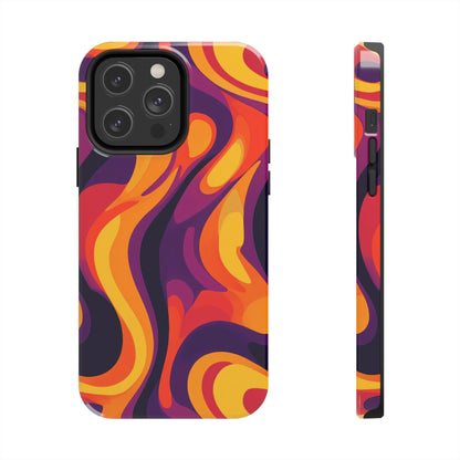 Vibrant Abstract Swirl iPhone Case – iPhone 11-16 - Premium Protection- MagSafe Compatible