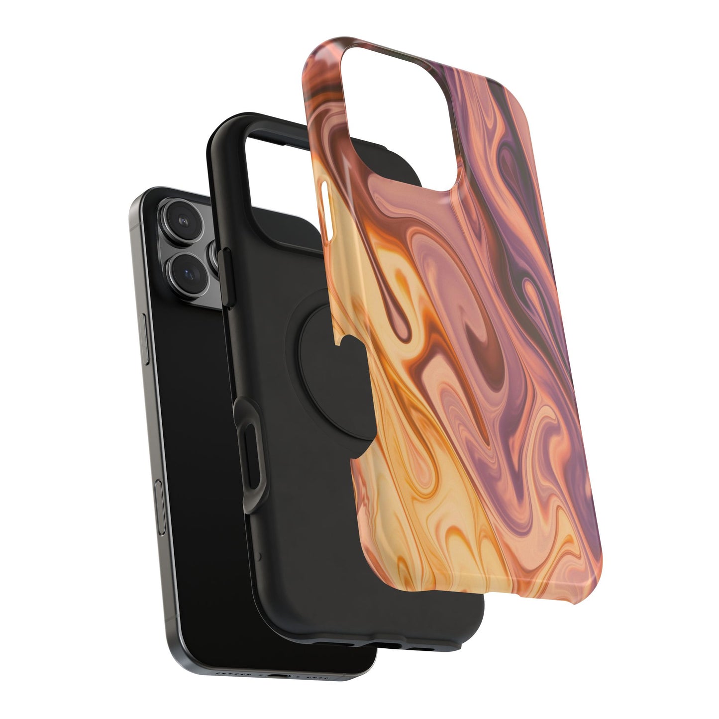 Golden Hour Swirl Phone Case – MagSafe Compatible for iPhone & Samsung Galaxy