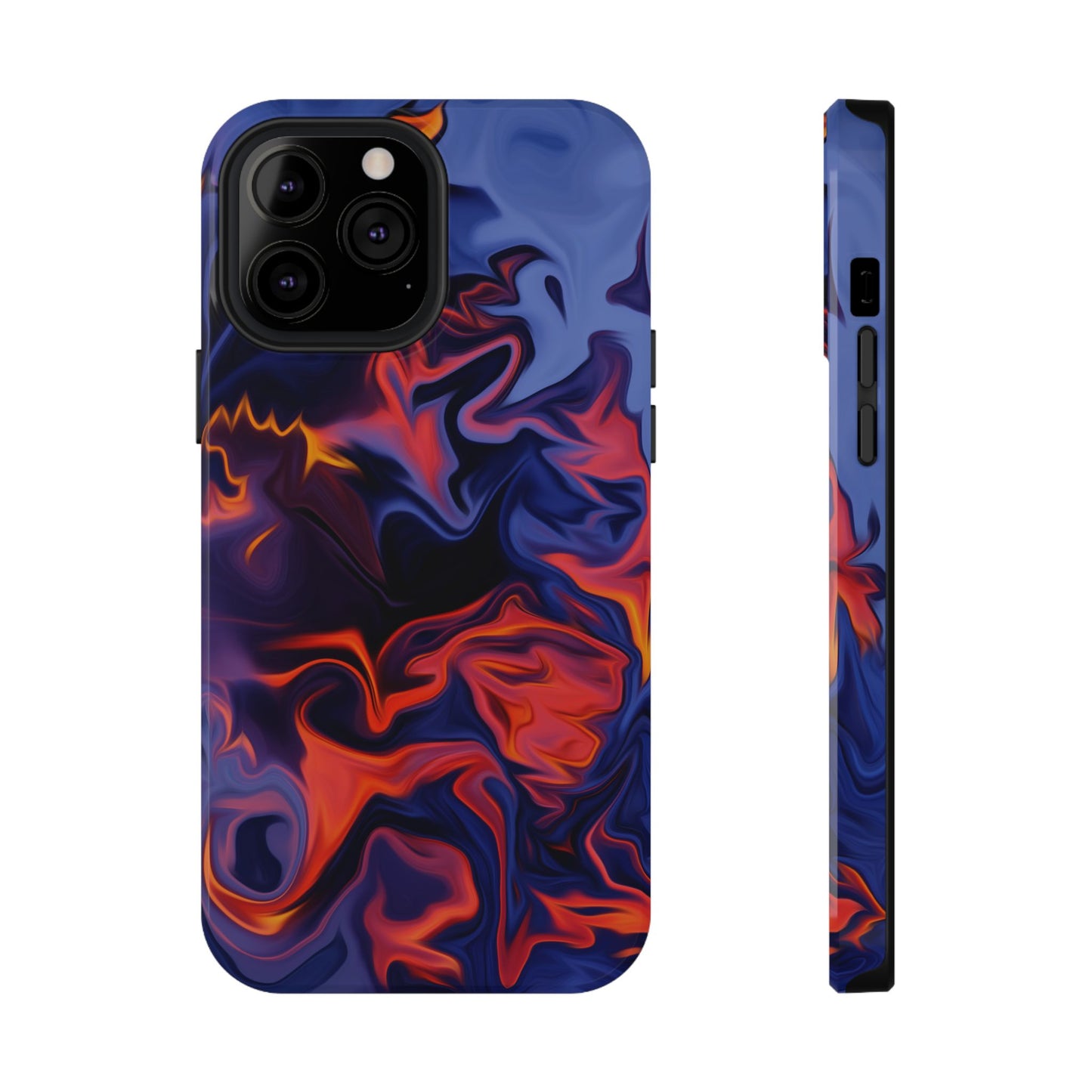 Fiery Swirl Abstract Phone Case – MagSafe Compatible for iPhone & Samsung Galaxy