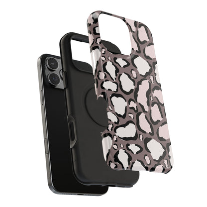 Chic Leopard Print Phone Case – MagSafe Compatible for iPhone & Samsung Galaxy