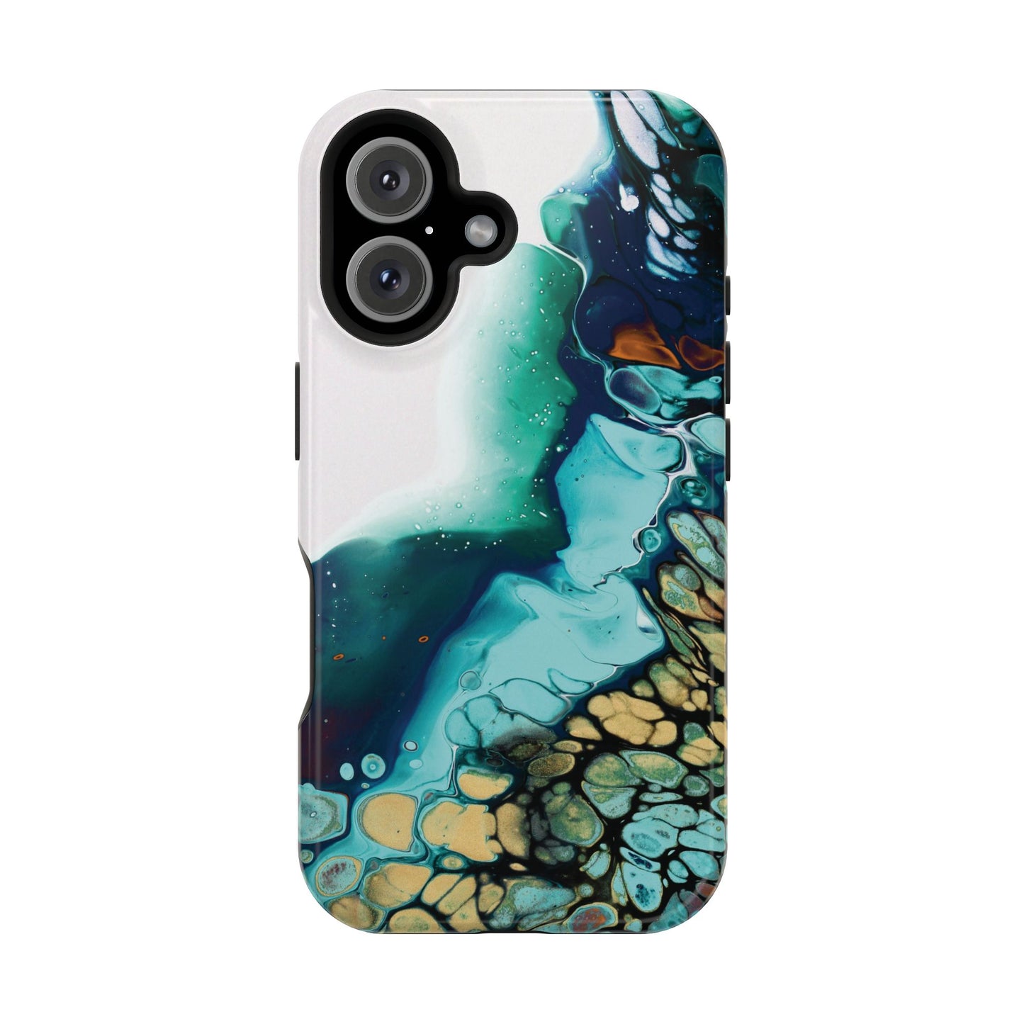 Ocean Reef Abstract Flow Phone Case – MagSafe Compatible for iPhone & Samsung Galaxy