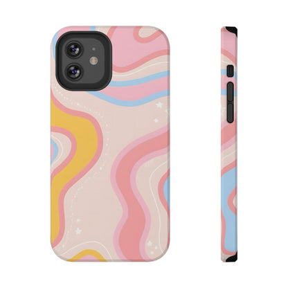 Pastel Dreamy Waves Phone Case – MagSafe Compatible for iPhone & Samsung Galaxy