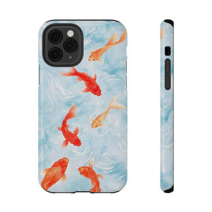 Koi Fish Pond Phone Case – MagSafe Compatible for iPhone & Samsung Galaxy