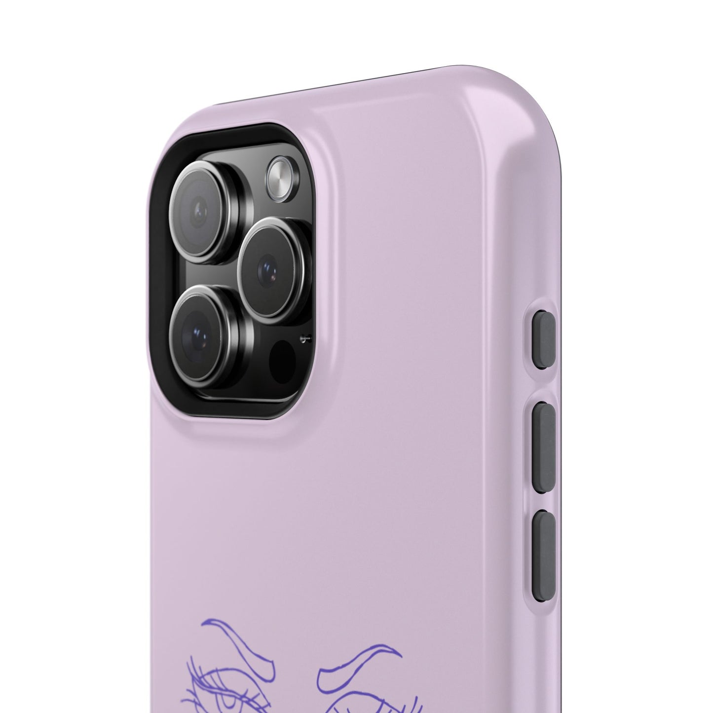 Sassy Line Art Eyes Phone Case – MagSafe Compatible for iPhone & Samsung Galaxy