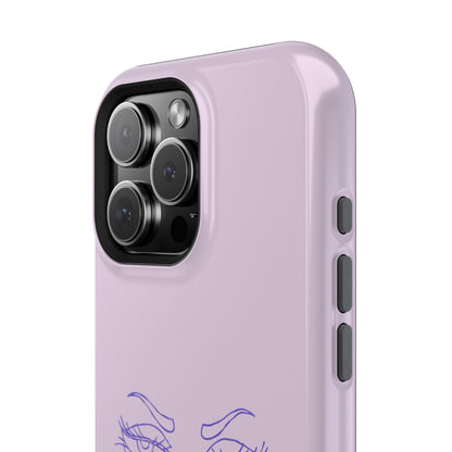 Sassy Line Art Eyes Phone Case – MagSafe Compatible for iPhone & Samsung Galaxy