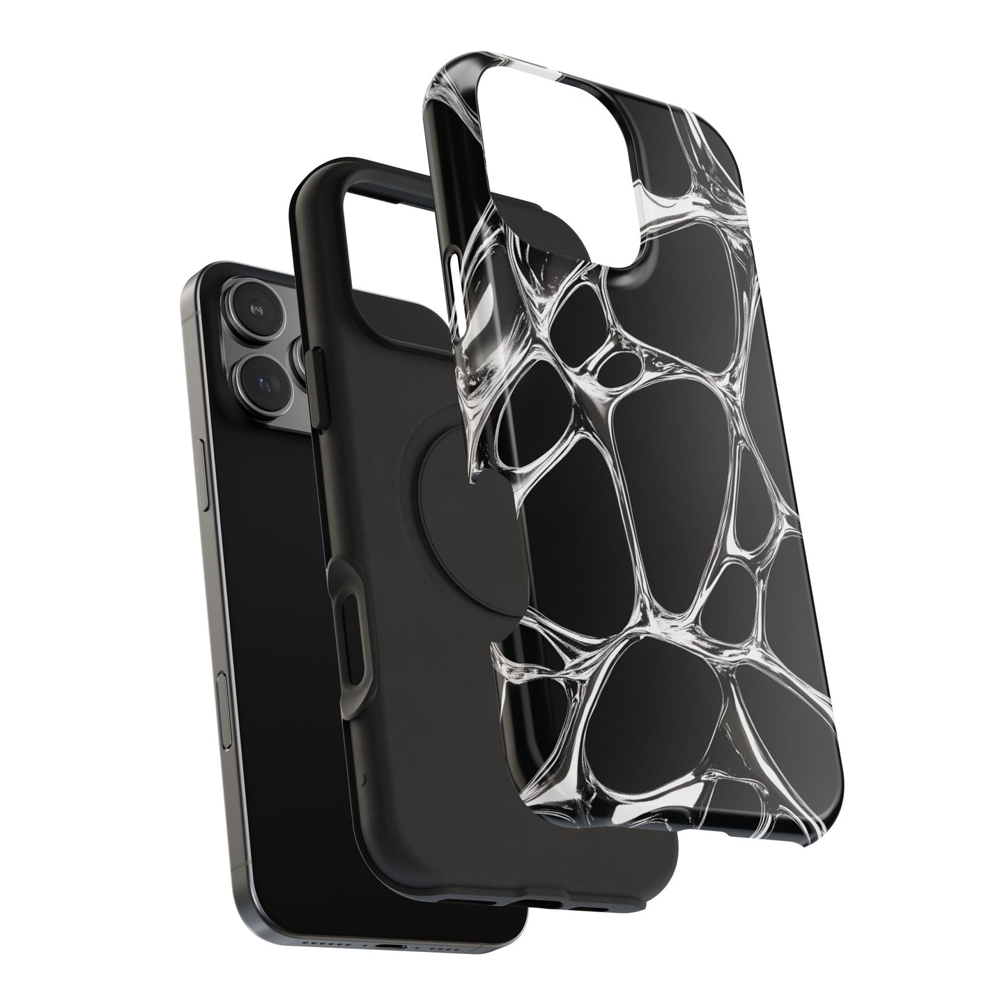 Liquid Metal Abstract Phone Case – MagSafe Compatible for iPhone & Samsung Galaxy