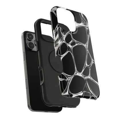 Liquid Metal Abstract Phone Case – MagSafe Compatible for iPhone & Samsung Galaxy