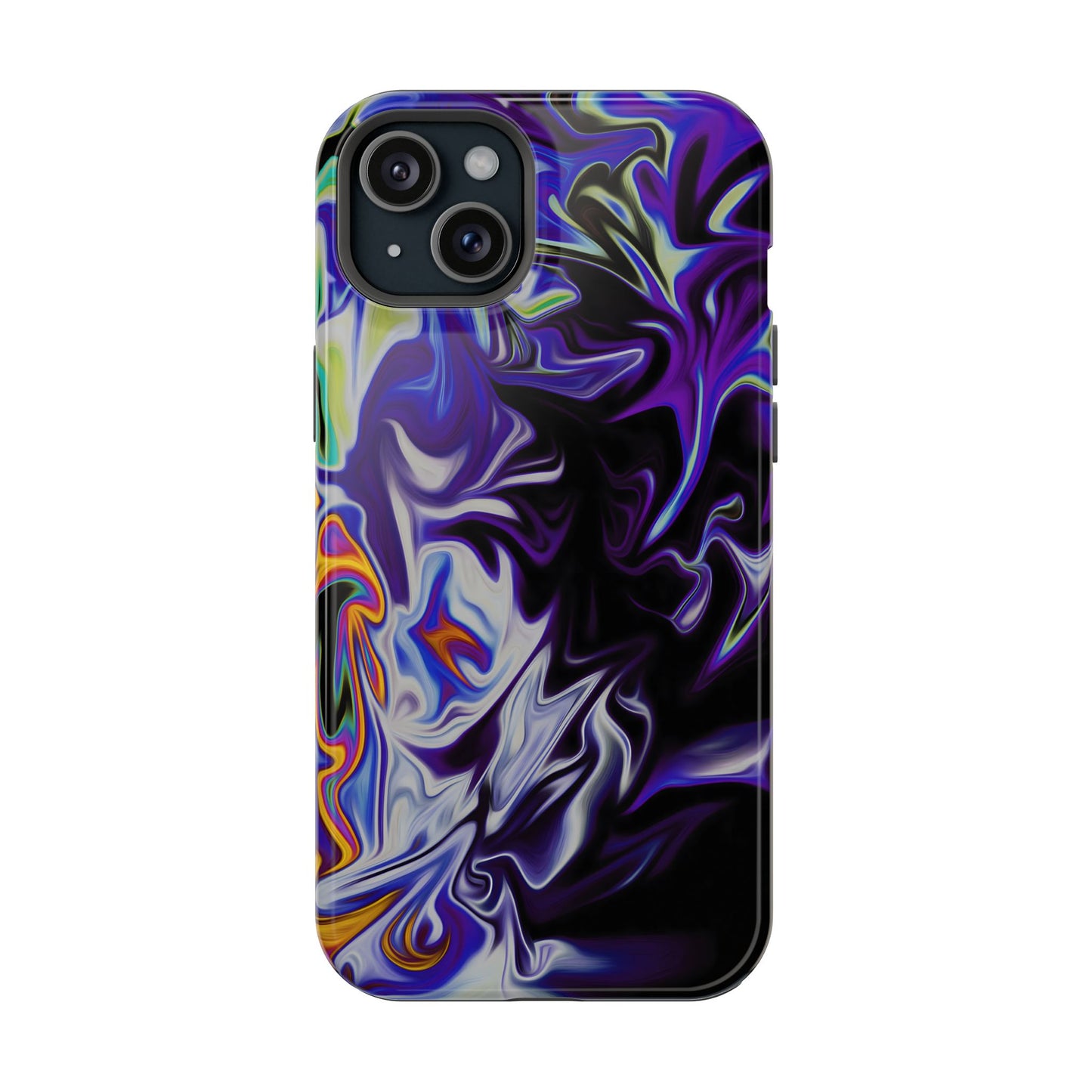 Dark Cosmic Swirl Phone Case – MagSafe Compatible for iPhone & Samsung Galaxy