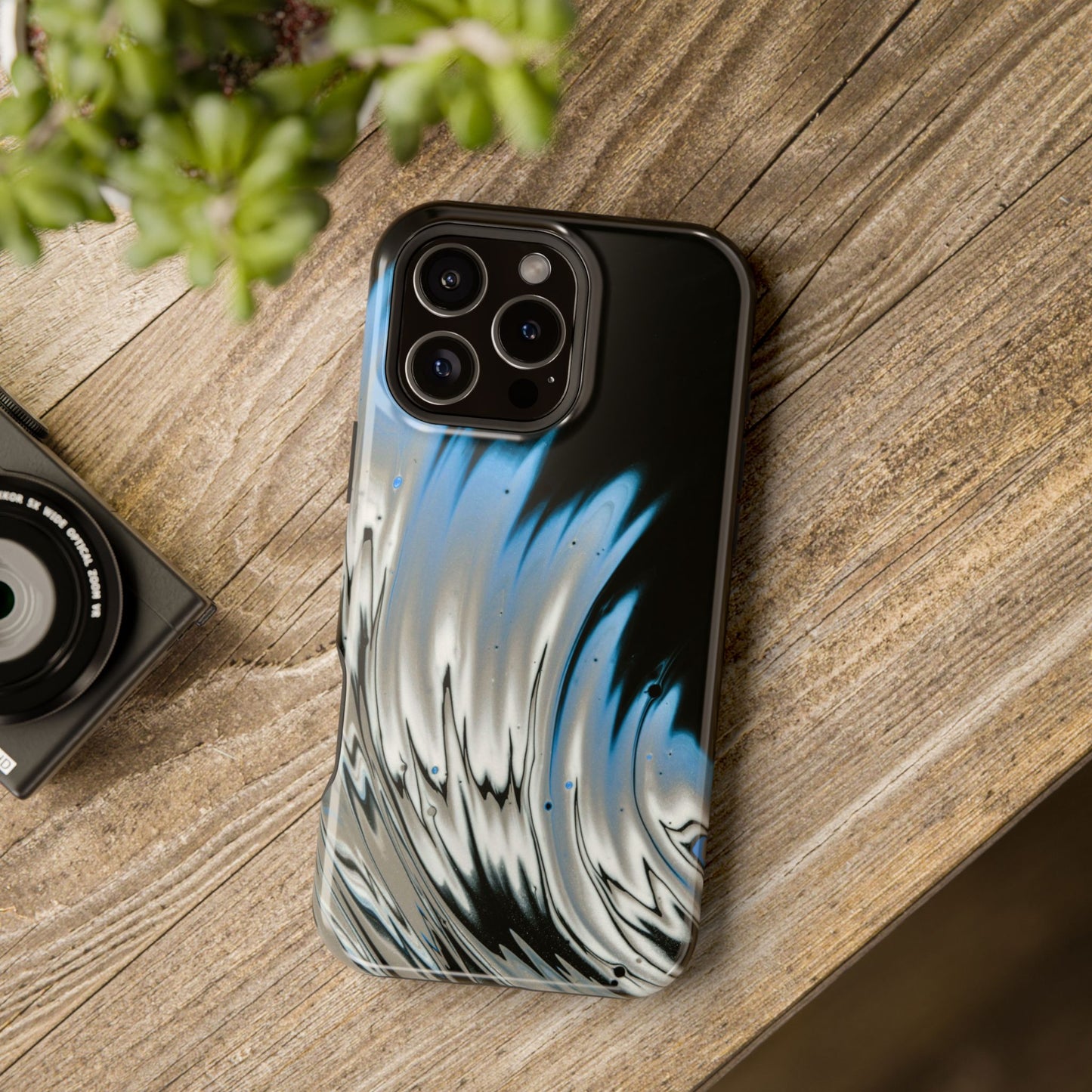 Arctic Wave Flow Phone Case – MagSafe Compatible for iPhone & Samsung Galaxy
