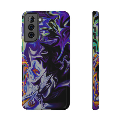 Dark Cosmic Swirl Phone Case – MagSafe Compatible for iPhone & Samsung Galaxy