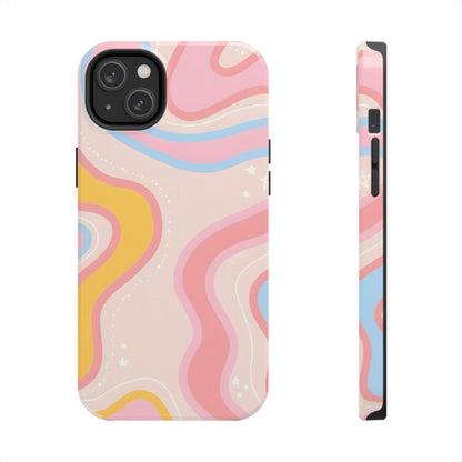 Retro Pastel Swirl iPhone Case – Stylish Design with Enhanced Protection - iPhone 11-16 MagSafe