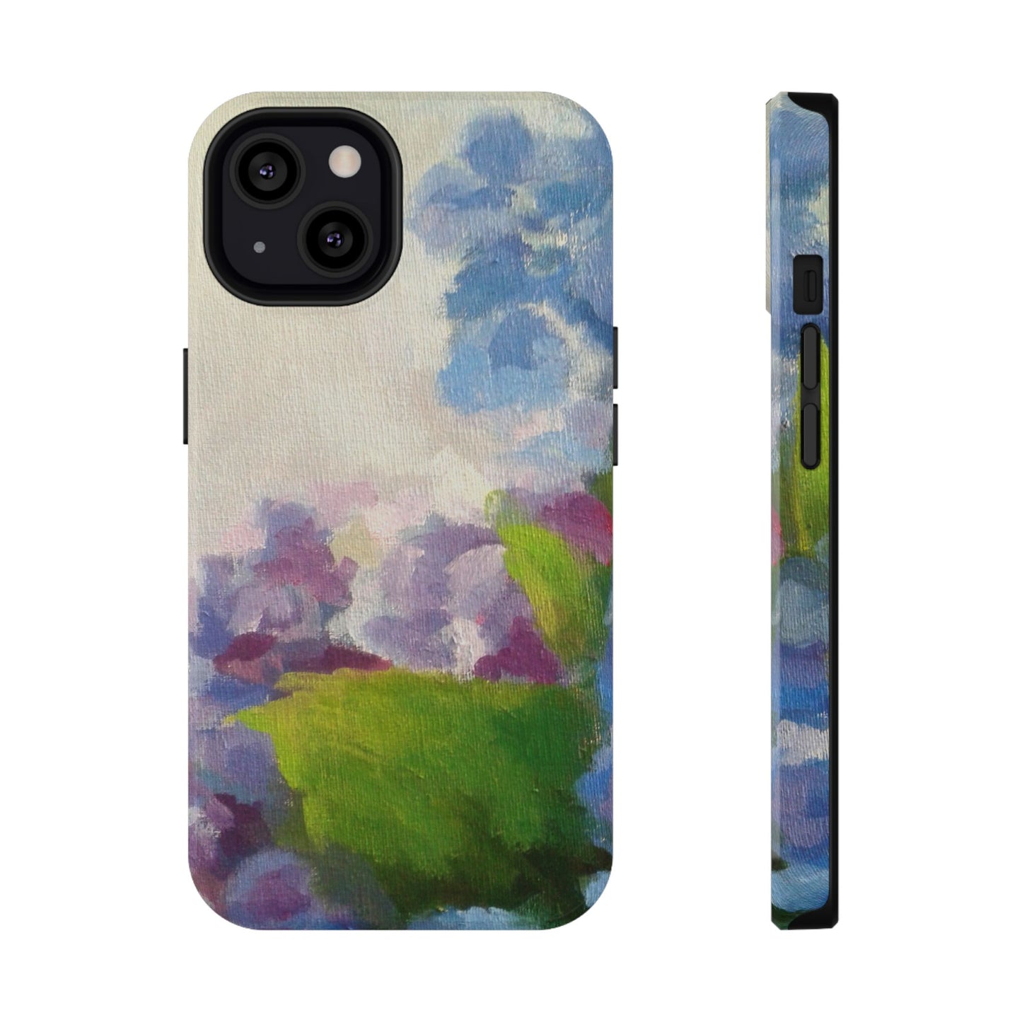 Hydrangea Dream Phone Case – Artistic Floral Design, MagSafe Compatible for iPhone & Samsung Galaxy