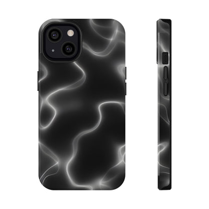 Electric Black Glow Phone Case – MagSafe Compatible for iPhone & Samsung Galaxy