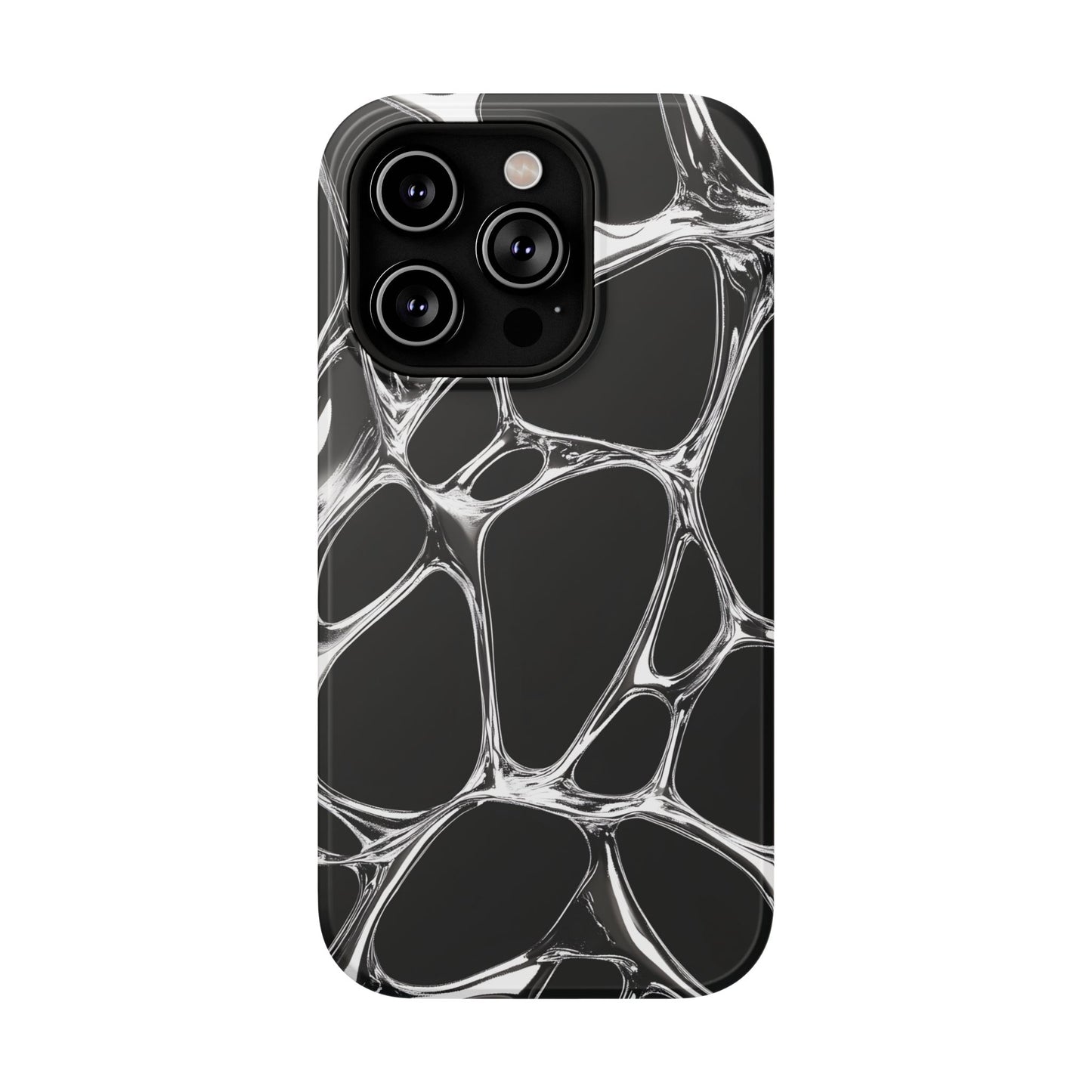 Liquid Metal Abstract Phone Case – MagSafe Compatible for iPhone & Samsung Galaxy