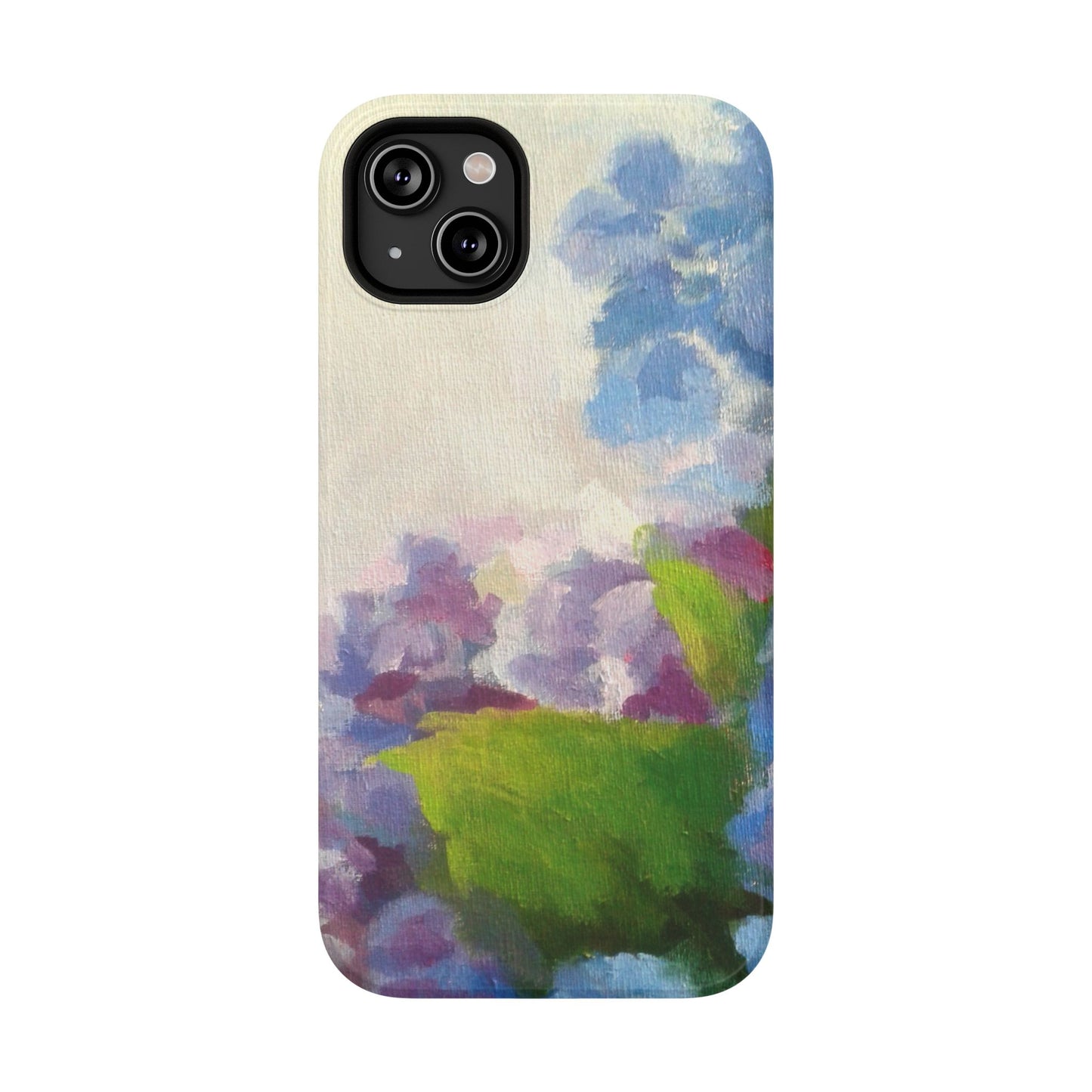 Hydrangea Dream Phone Case – Artistic Floral Design, MagSafe Compatible for iPhone & Samsung Galaxy