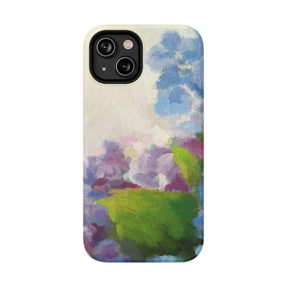 Hydrangea Dream Phone Case – Artistic Floral Design, MagSafe Compatible for iPhone & Samsung Galaxy