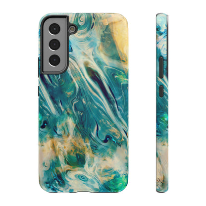 Oceanic Flow Abstract Phone Case – MagSafe Compatible for iPhone & Samsung Galaxy
