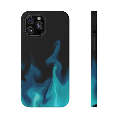 Blue Flame Energy Phone Case – MagSafe Compatible for iPhone & Samsung Galaxy