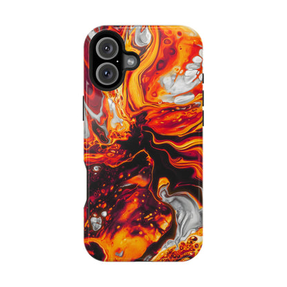 Molten Lava Abstract Phone Case – MagSafe Compatible for iPhone & Samsung Galaxy