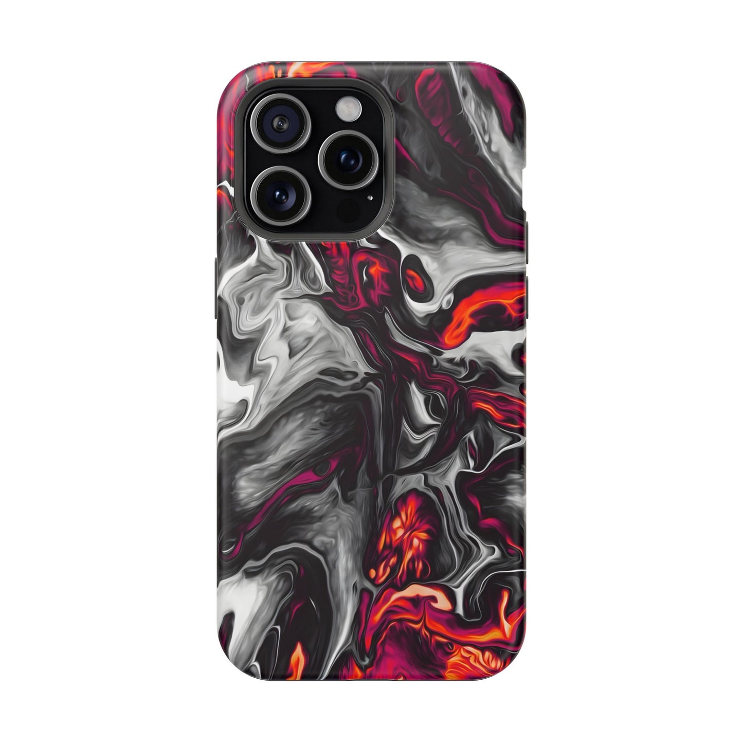 Dark Marble Swirl Phone Case – MagSafe Compatible for iPhone & Samsung Galaxy