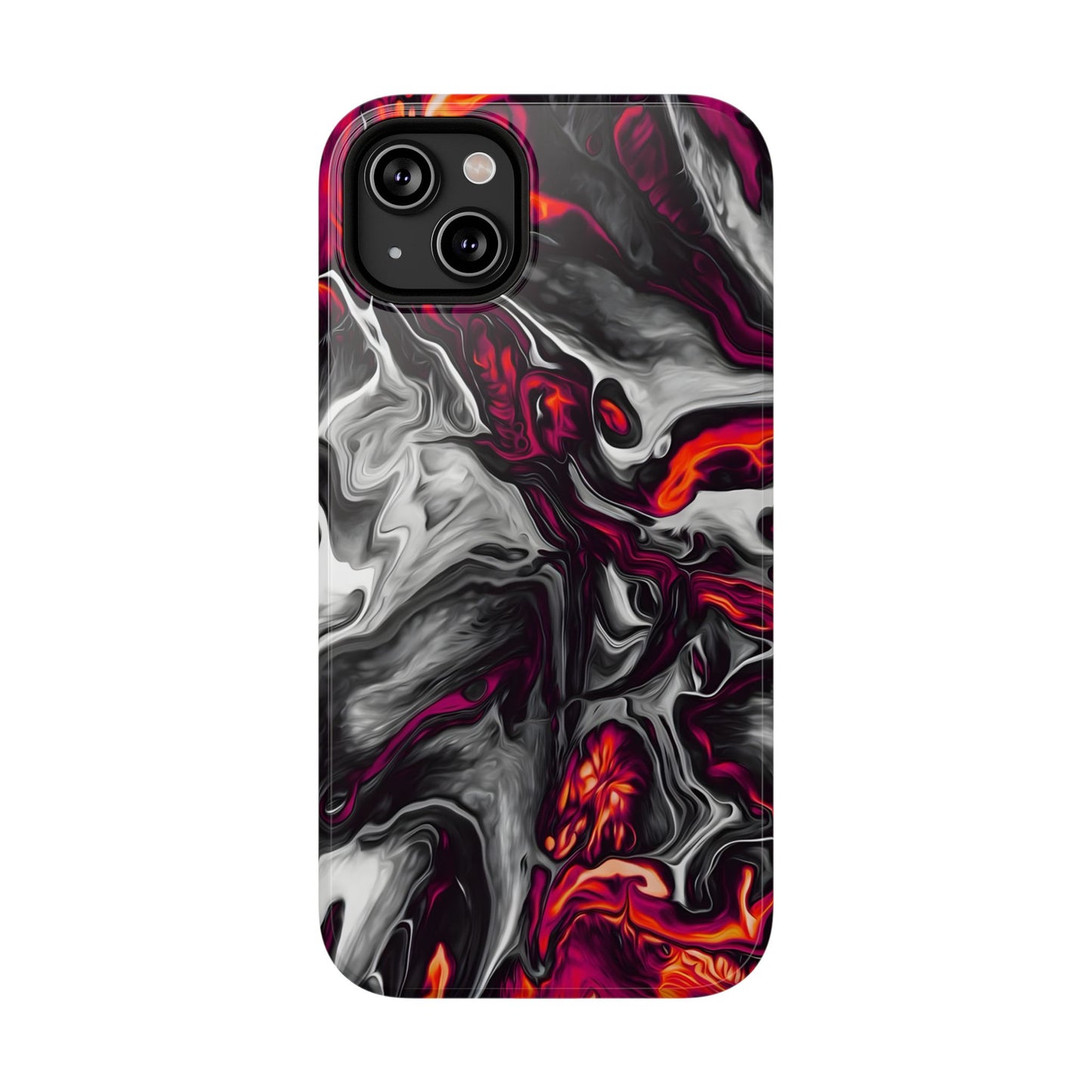 Dark Marble Swirl Phone Case – MagSafe Compatible for iPhone & Samsung Galaxy