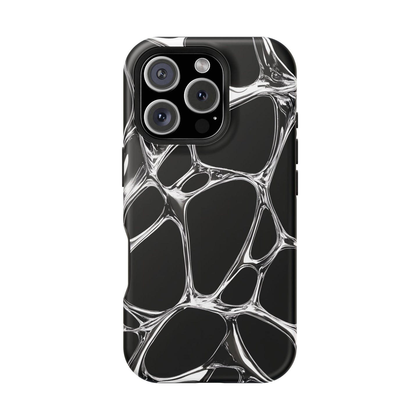 Liquid Metal Abstract Phone Case – MagSafe Compatible for iPhone & Samsung Galaxy