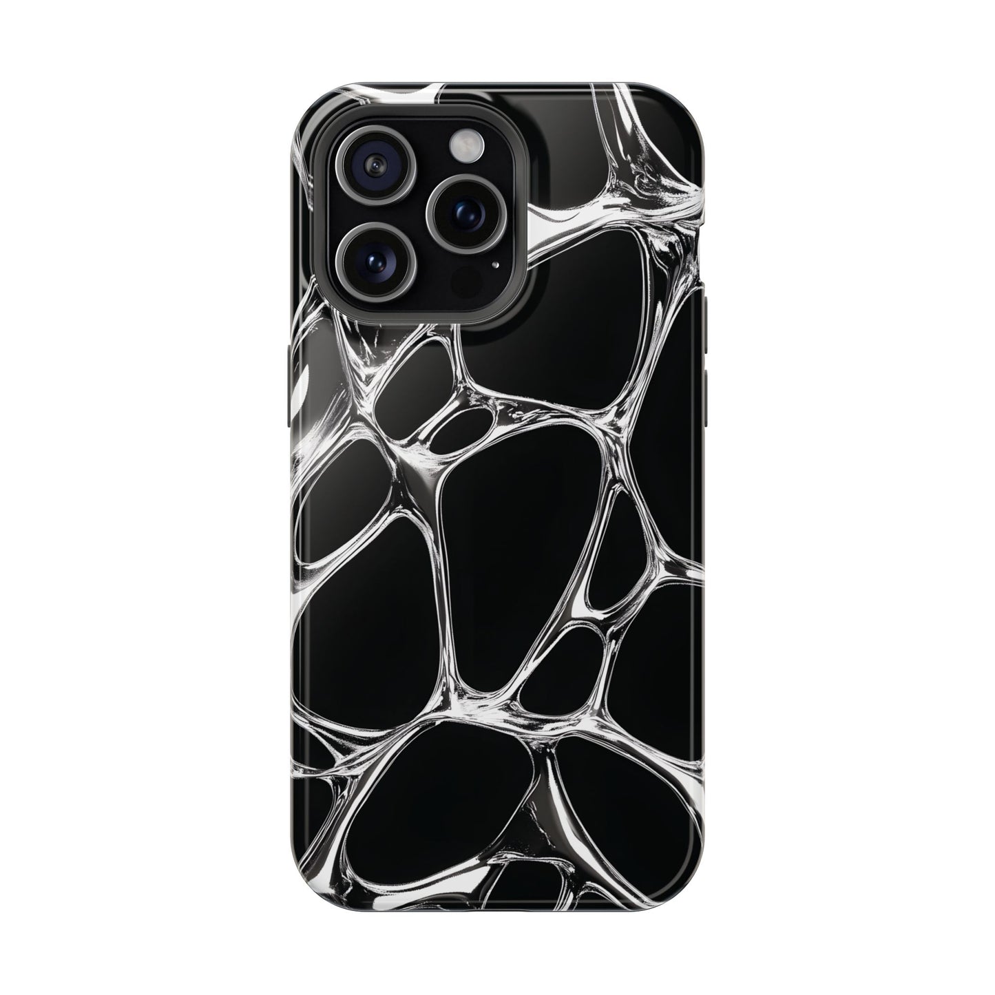Liquid Metal Abstract Phone Case – MagSafe Compatible for iPhone & Samsung Galaxy